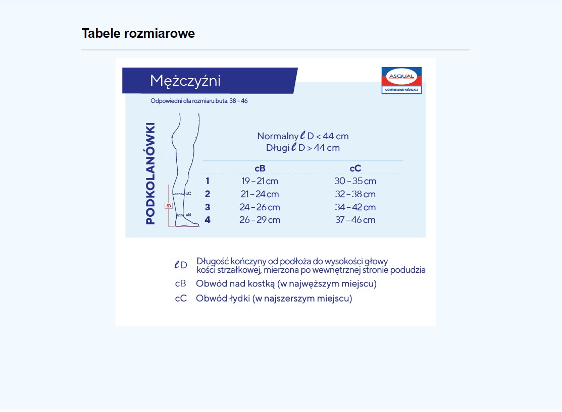 Podkolanówki Venoflex Elegance kl.2 rozm.4 granat